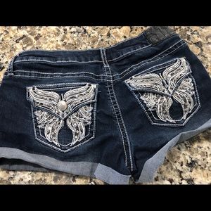 Sound girl jean shorts